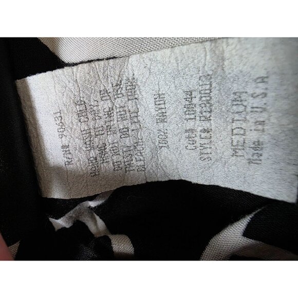 Anthony Mark Hankins Button-Down Shirt With Zebra Print Black White L - Picture 7 of 9